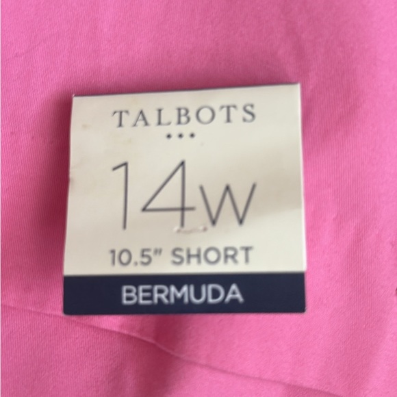 Talbots shorts pink 14W new with tags - Picture 2 of 4